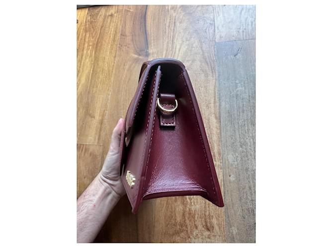 Borsa Jacquemus Le Grand Bambino Bourdeaux Bordò - vista 3