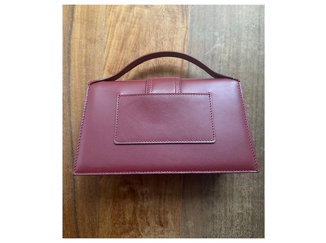 Borsa Jacquemus Le Grand Bambino Bourdeaux Bordò - vista 5