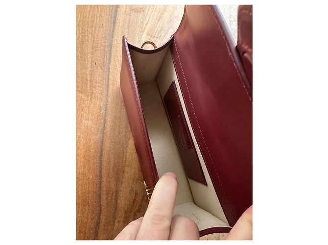 Borsa Jacquemus Le Grand Bambino Bourdeaux Bordò - vista 6