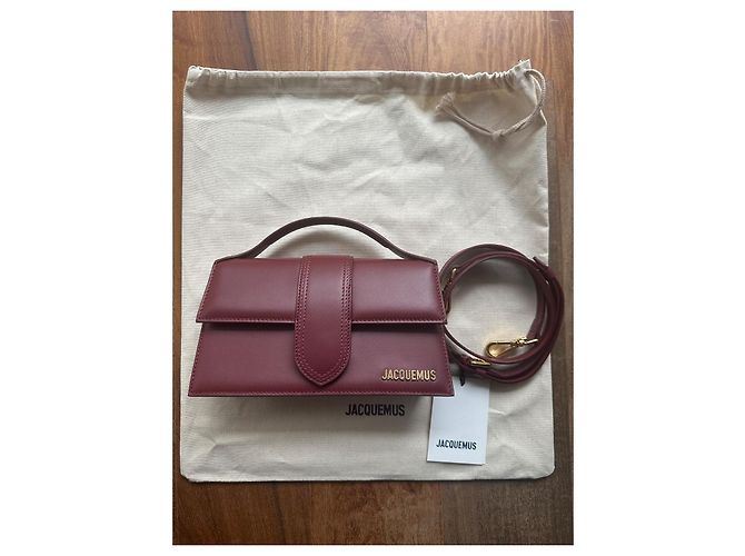 Borsa Jacquemus Le Grand Bambino Bourdeaux Bordò - vista 8