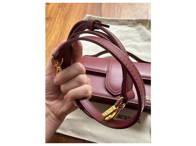 Borsa Jacquemus Le Grand Bambino Bourdeaux Bordò - vista 9