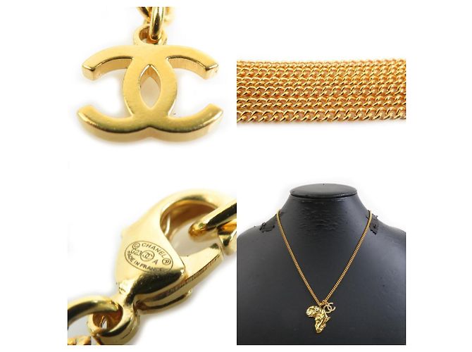 Collana in oro Chanel con marchio Coco e motivo africano D'oro - vista 5