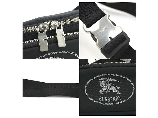 Marsupio in nylon nero Burberry - vista 4