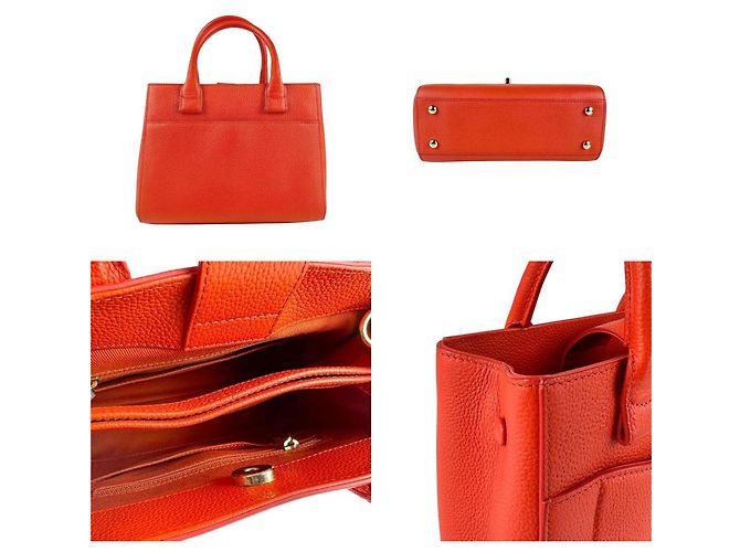 Bolso de Hombro de Cuero Chanel Neo Executive Tote Roja - vista 3