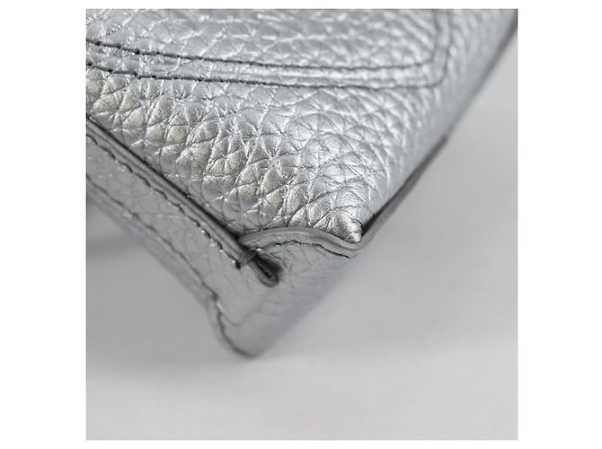 Autre Marque TIFFANY&Co. Return To Micro Tote Charm Leather Silver Auth 141171M Silvery - view 10