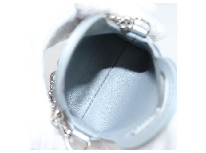 Autre Marque TIFFANY&Co. Return To Micro Tote Charm Leather Silver Auth 141171M Silvery - view 11