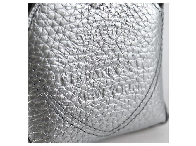Autre Marque TIFFANY&Co. Return To Micro Tote Charm Leather Silver Auth 141171M Silvery - view 17