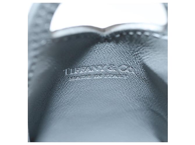 Autre Marque TIFFANY&Co. Return To Micro Tote Charm Leather Silver Auth 141171M Silvery - view 18
