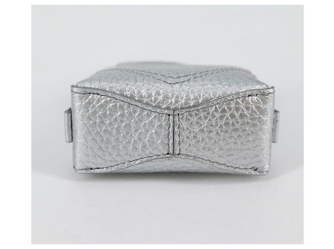 Autre Marque TIFFANY&Co. Return To Micro Tote Charm Leather Silver Auth 141171M Silvery - view 5