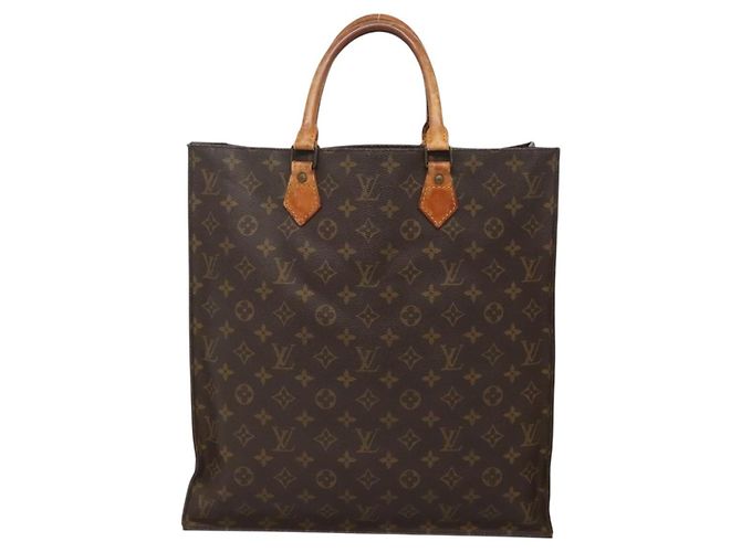 LOUIS VUITTON Borsa Sac Plat Monogram M51140 LV Auth 140437 Monogramma - vista 13