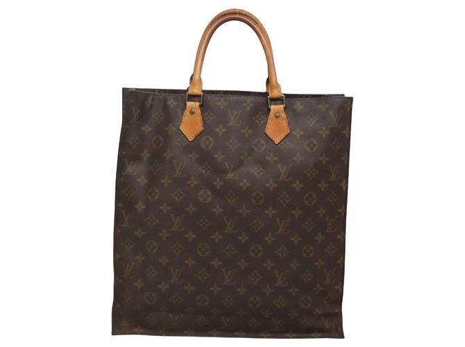 LOUIS VUITTON Borsa Sac Plat Monogram M51140 LV Auth 140437 Monogramma - vista 2