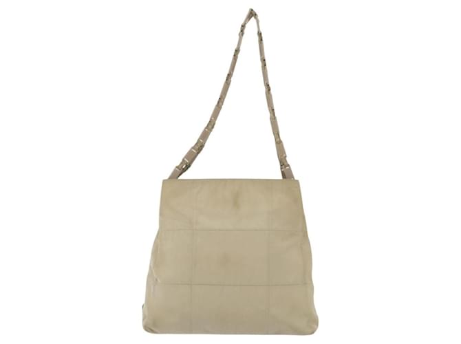 Borsa a Spalla Prada Nylon Beige Auth 134987 - vista 13