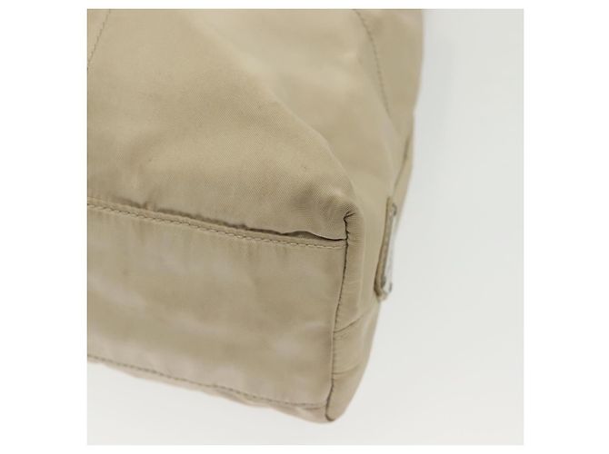 Borsa a Spalla Prada Nylon Beige Auth 134987 - vista 14