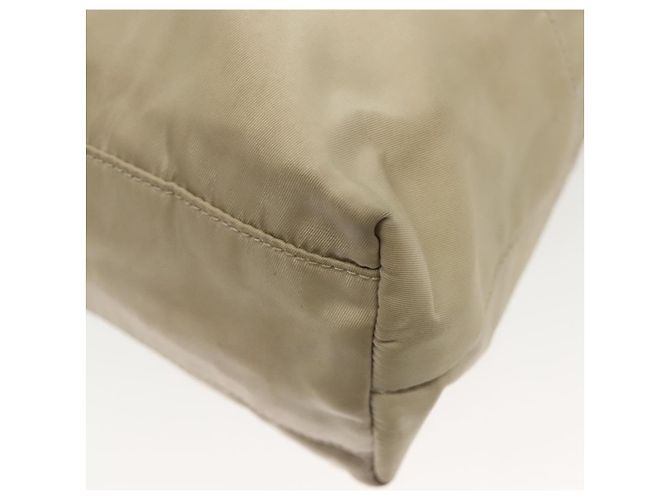 Borsa a Spalla Prada Nylon Beige Auth 134987 - vista 16