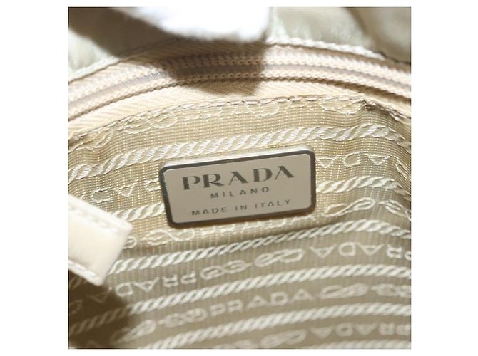 Borsa a Spalla Prada Nylon Beige Auth 134987 - vista 18