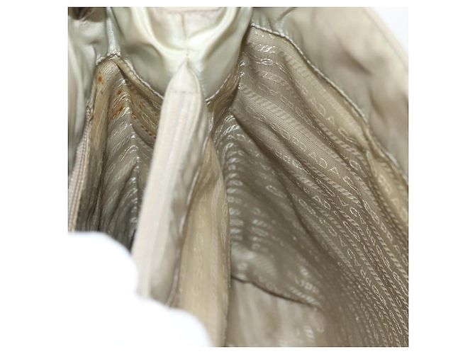 Borsa a Spalla Prada Nylon Beige Auth 134987 - vista 23