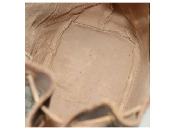 Borsa a Spalla GUCCI GG Plus Supreme in Pelle PVC Beige Oro Auth bs29350 D'oro - vista 11