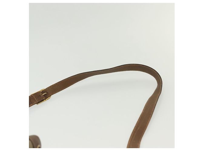 Borsa a Spalla GUCCI GG Plus Supreme in Pelle PVC Beige Oro Auth bs29350 D'oro - vista 14