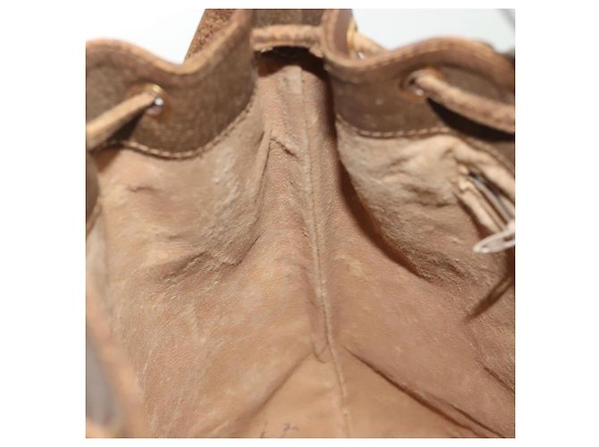 Borsa a Spalla GUCCI GG Plus Supreme in Pelle PVC Beige Oro Auth bs29350 D'oro - vista 21