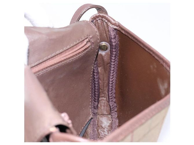 Autre Marque Borsa a Spalla Burberrys Nova Check in Tela Beige Oro Auth bs29128 D'oro - vista 18