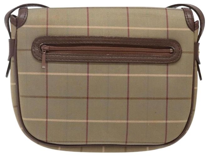 Autre Marque Borsa a Spalla Burberrys Nova Check in Tela Beige Oro Auth bs29128 D'oro - vista 2