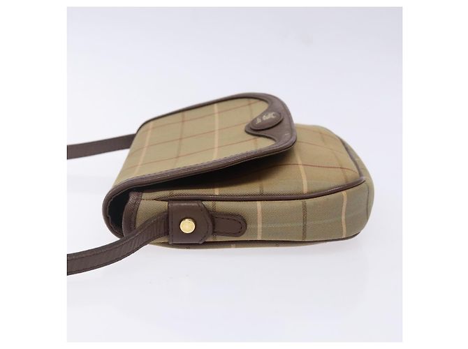 Autre Marque Borsa a Spalla Burberrys Nova Check in Tela Beige Oro Auth bs29128 D'oro - vista 4