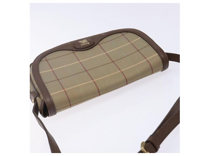 Autre Marque Borsa a Spalla Burberrys Nova Check in Tela Beige Oro Auth bs29128 D'oro - vista 6