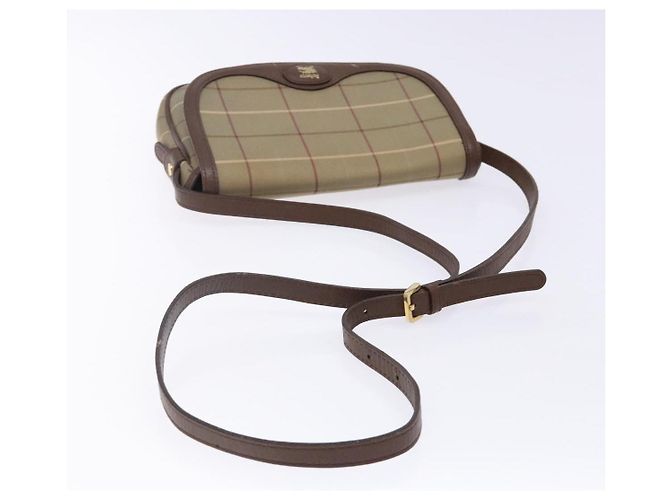 Autre Marque Borsa a Spalla Burberrys Nova Check in Tela Beige Oro Auth bs29128 D'oro - vista 7