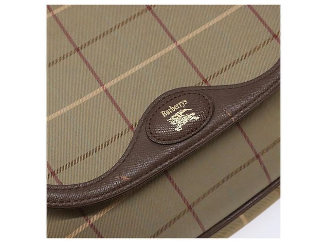 Autre Marque Borsa a Spalla Burberrys Nova Check in Tela Beige Oro Auth bs29128 D'oro - vista 9
