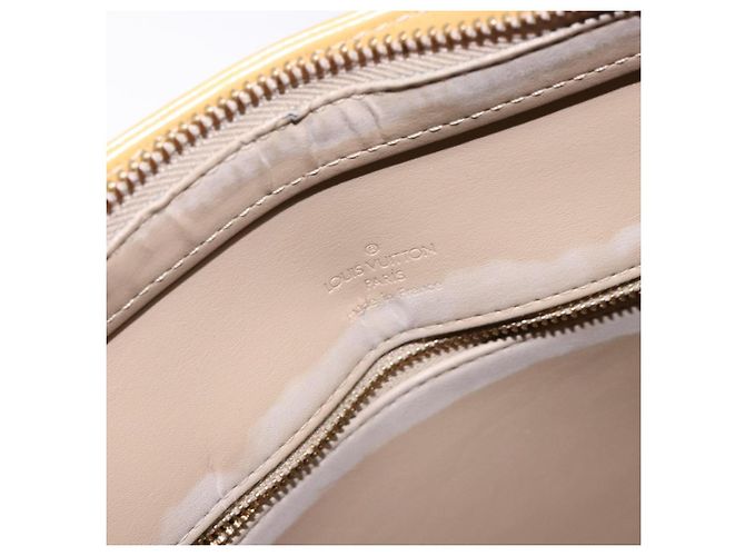 LOUIS VUITTON Bolso de Mano Monogram Vernis Houston Beige M91004 LV Auth BA5330 - vista 10