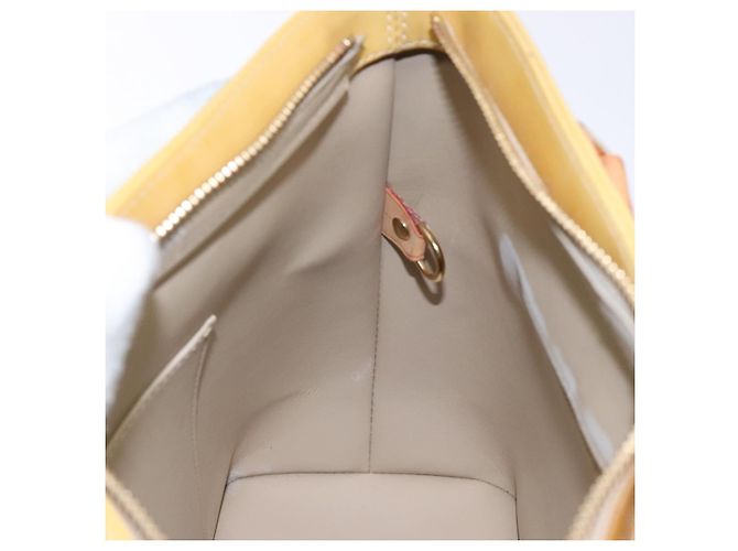 LOUIS VUITTON Bolso de Mano Monogram Vernis Houston Beige M91004 LV Auth BA5330 - vista 21