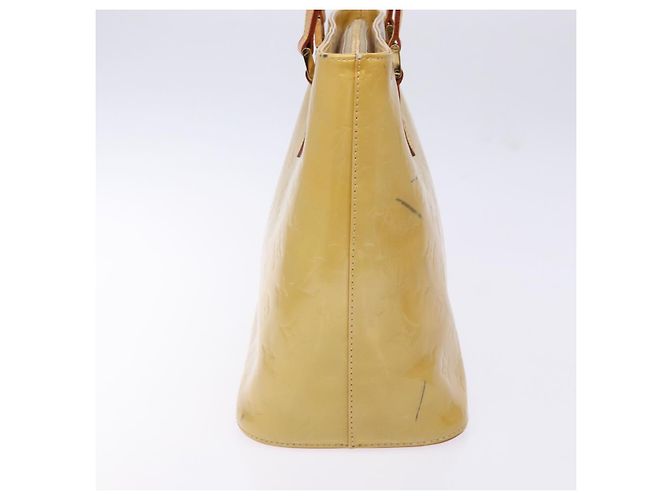 LOUIS VUITTON Bolso de Mano Monogram Vernis Houston Beige M91004 LV Auth BA5330 - vista 3