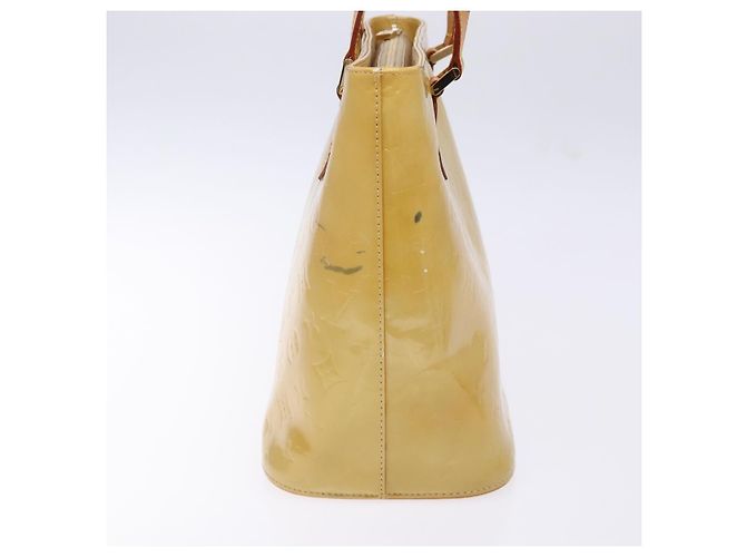 LOUIS VUITTON Bolso de Mano Monogram Vernis Houston Beige M91004 LV Auth BA5330 - vista 4