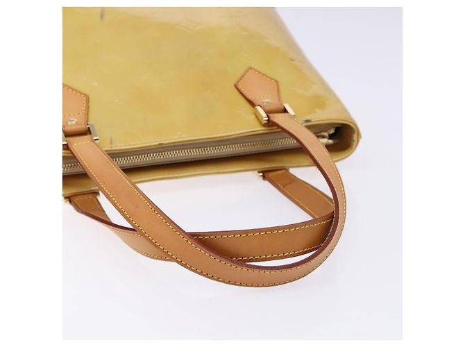 LOUIS VUITTON Bolso de Mano Monogram Vernis Houston Beige M91004 LV Auth BA5330 - vista 7