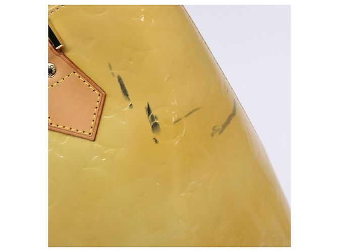 LOUIS VUITTON Bolso de Mano Monogram Vernis Houston Beige M91004 LV Auth BA5330 - vista 9