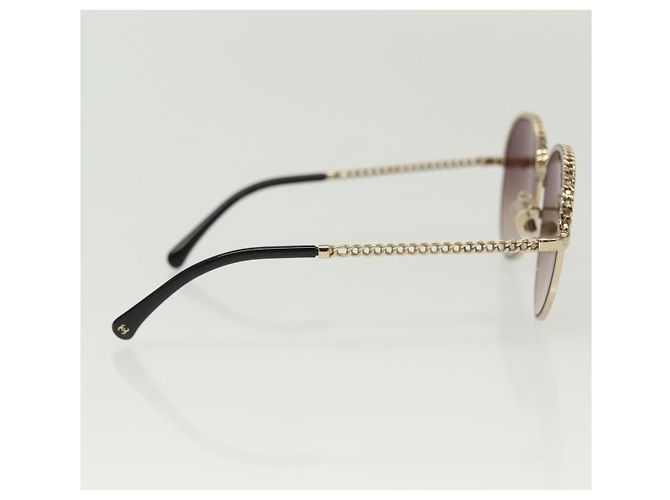 Occhiali da sole CHANEL metallo tono argento CC Auth 136551M - vista 6