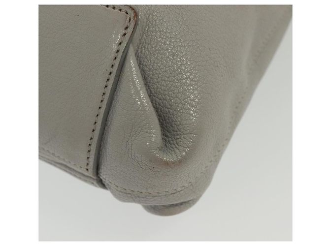 Miu Miu Tote Bag aus Leder in Grau Gold Auth bs29284 Braun Golden - Ansicht 16