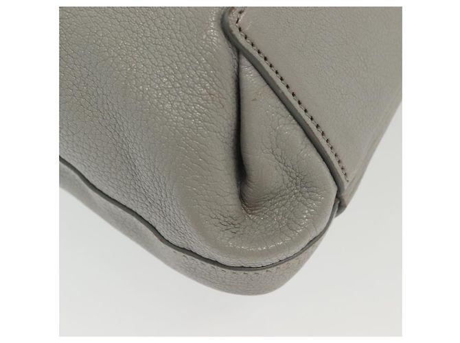 Miu Miu Tote Bag aus Leder in Grau Gold Auth bs29284 Braun Golden - Ansicht 17