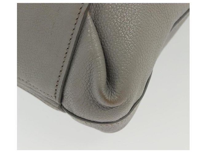 Miu Miu Tote Bag aus Leder in Grau Gold Auth bs29284 Braun Golden - Ansicht 18