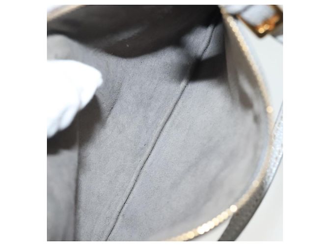 Miu Miu Tote Bag aus Leder in Grau Gold Auth bs29284 Braun Golden - Ansicht 25