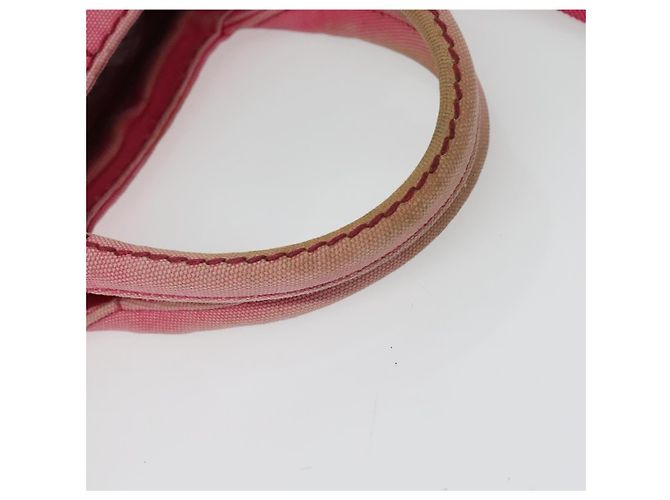 PRADA Borsa Canapa PM in Tela 2way Rosa Oro Auth ep10705 D'oro - vista 7