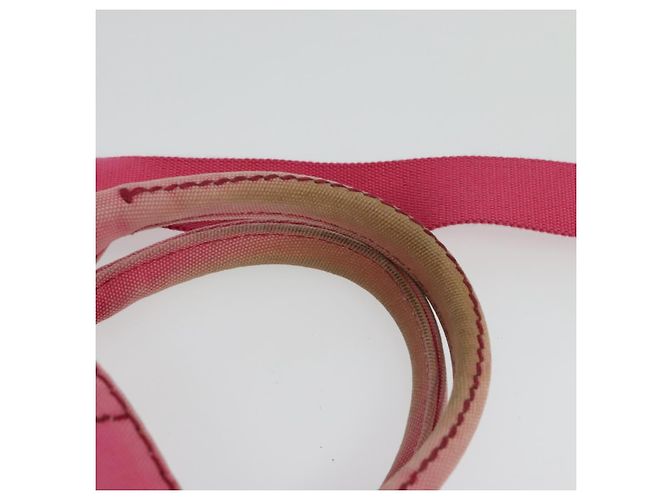 PRADA Borsa Canapa PM in Tela 2way Rosa Oro Auth ep10705 D'oro - vista 8