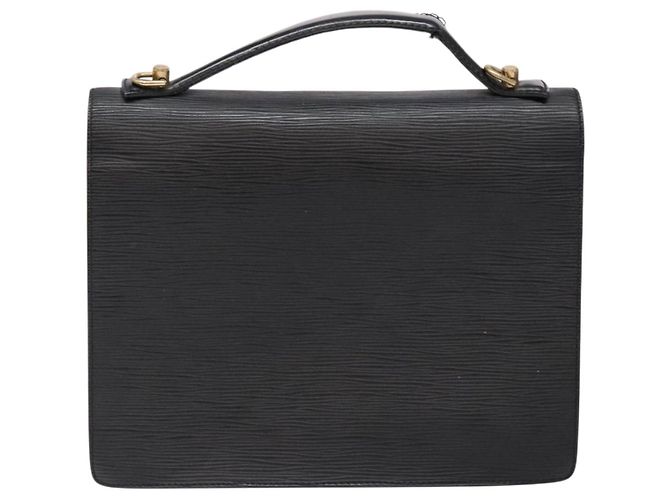 LOUIS VUITTON Borsa a Mano Epi Monceau 28 Nera M52122 LV Auth 140261 Nero - vista 2