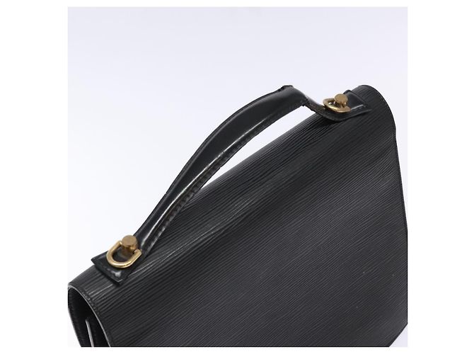 LOUIS VUITTON Borsa a Mano Epi Monceau 28 Nera M52122 LV Auth 140261 Nero - vista 6