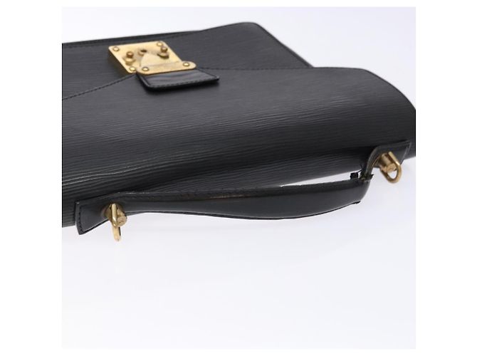 LOUIS VUITTON Borsa a Mano Epi Monceau 28 Nera M52122 LV Auth 140261 Nero - vista 7