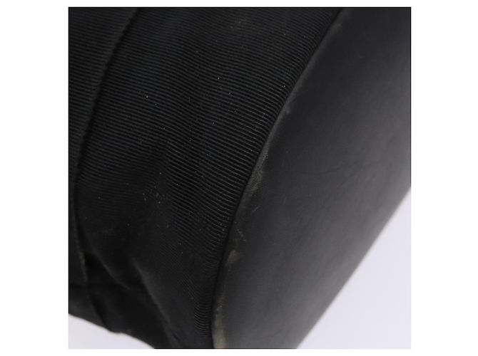 Bolsa de Ombro com Corrente Salvatore Ferragamo em Lona Preta e Dourada Auth gh718 Preto Dourado - vista 16
