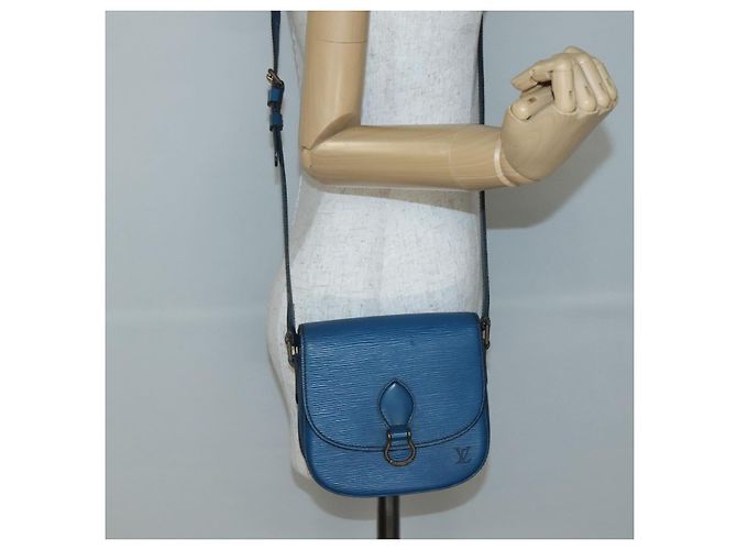 LOUIS VUITTON Borsa a Spalla Epi Saint Cloud PM Blu M52195 LV Auth 142273 - vista 25