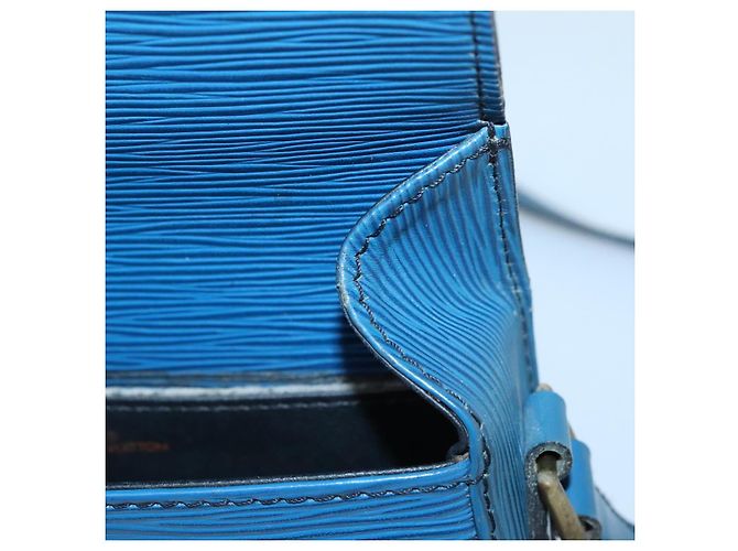 LOUIS VUITTON Borsa a Spalla Epi Saint Cloud PM Blu M52195 LV Auth 142273 - vista 9
