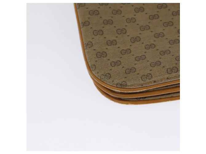 Gucci Borsa a Spalla Micro GG Supreme PVC Beige Oro 004 106 0024 Auth BA5286 D'oro - vista 16