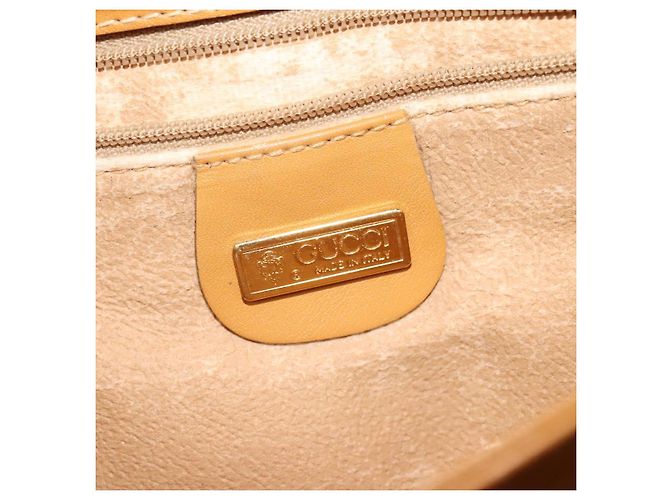 Gucci Borsa a Spalla Micro GG Supreme PVC Beige Oro 004 106 0024 Auth BA5286 D'oro - vista 19